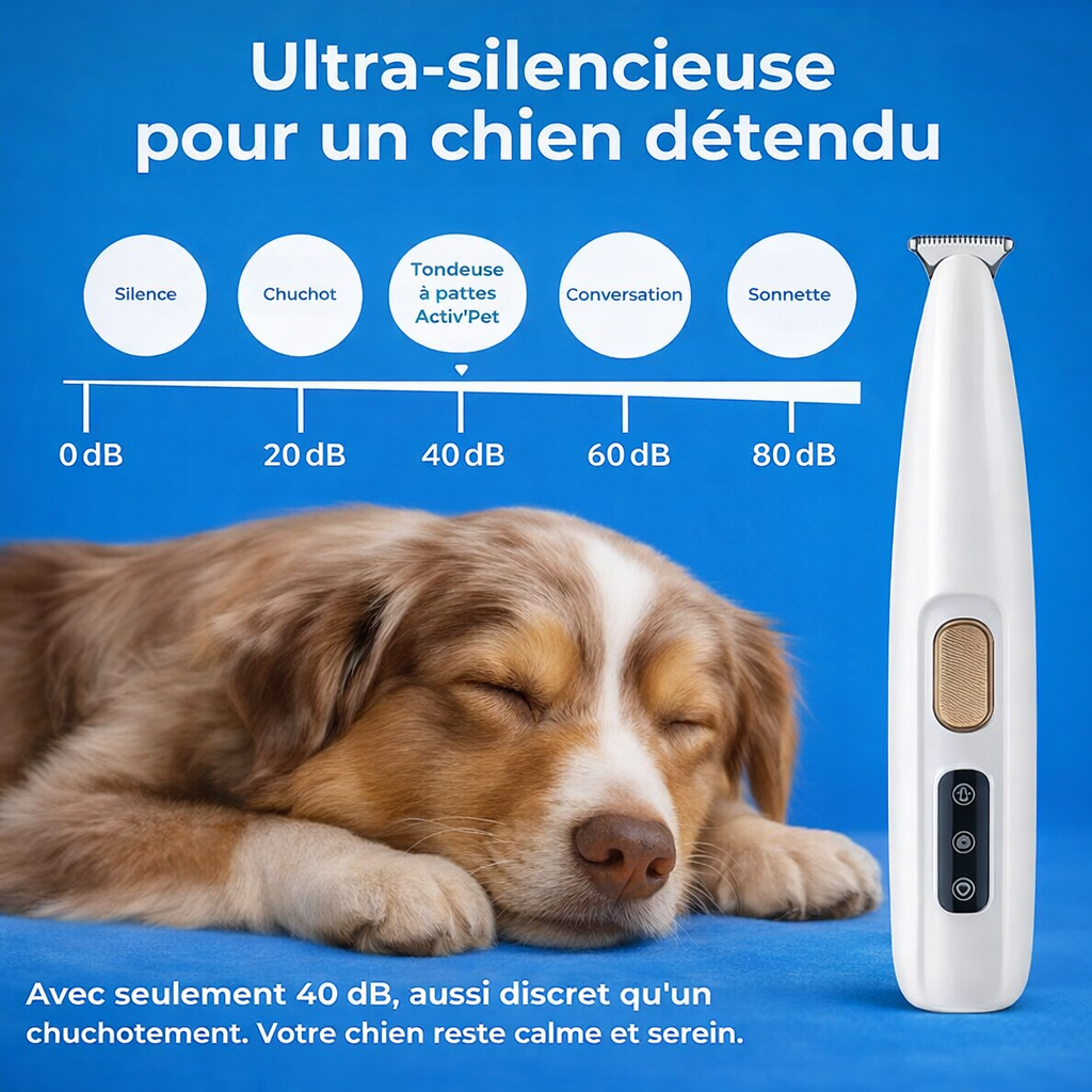 TrimePattes™ | Tondeuse Silencieuse & Précise