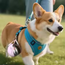 Bouteille d'eau portable 2 en 1 pour chien