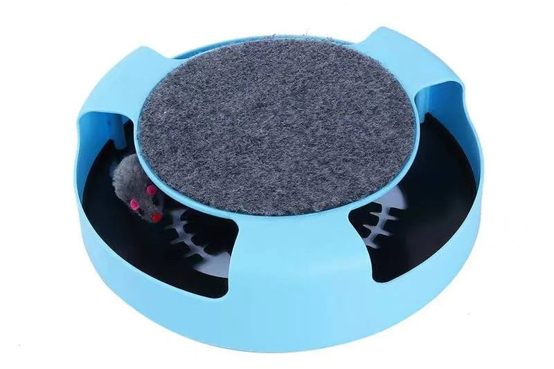 Piste de Jeu Interactive pour Chat – Jouet Rotatif avec Souris (Stimule l’Instinct de Chasse)