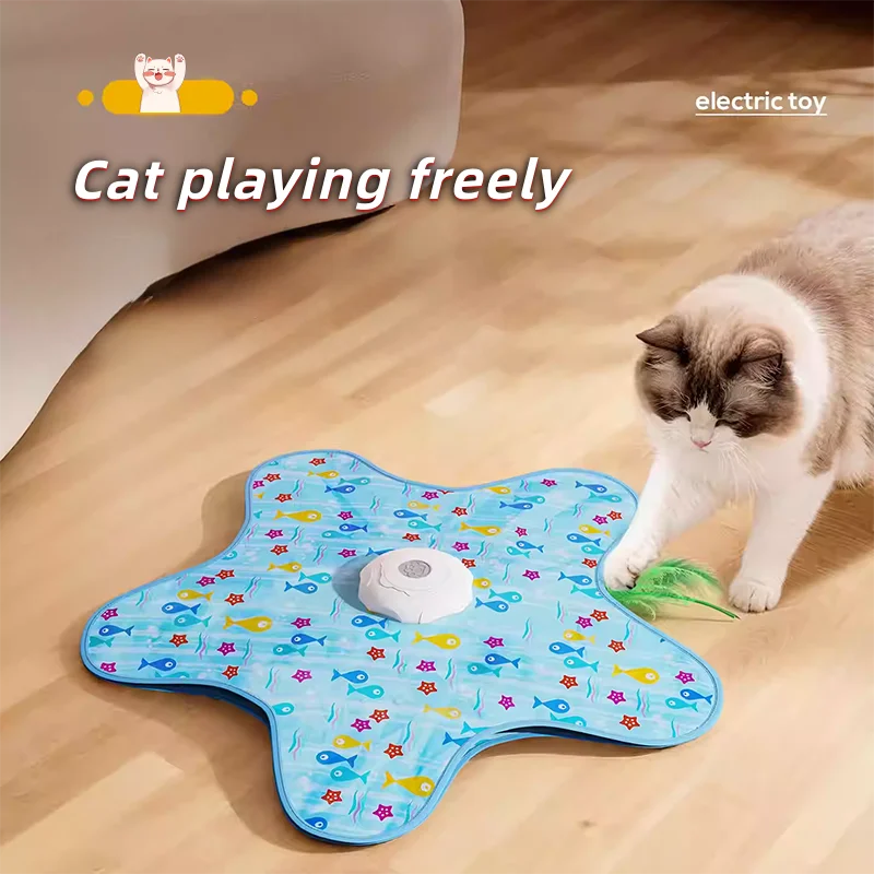 ChasseMalin™ Jouet Automatique pour Chat – Couverture Cache-Jouet Rotative Anti-Stress & Anti-Ennui