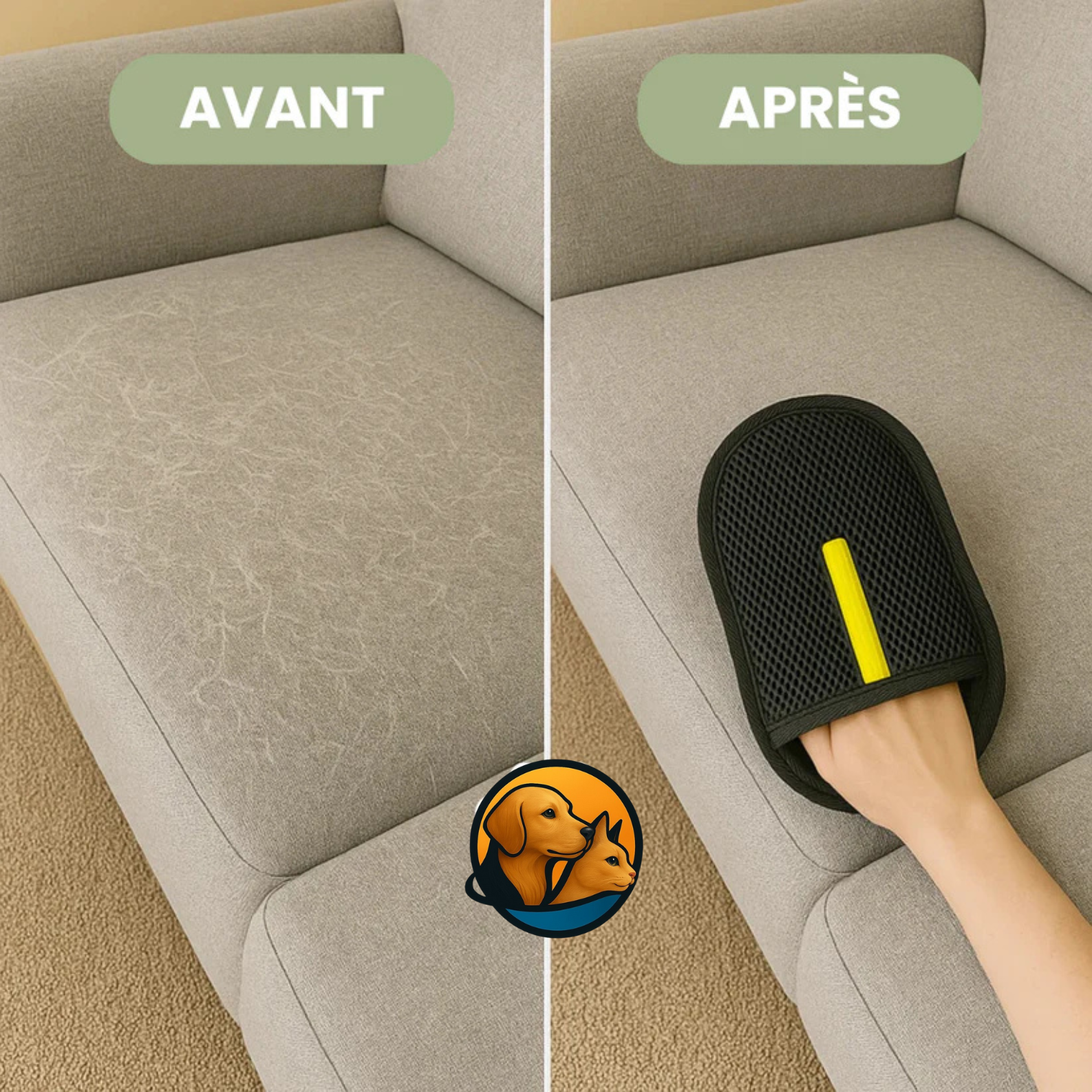 PawBrush™ — Gant Anti-Poils pour Chiens & Chats